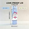 1PC Small Cute Ghost Cartoon Print 750ml Color Plastic Sports Water Bottle Leakproof Flip Straw Lid Suitable for Sports Office Home Use