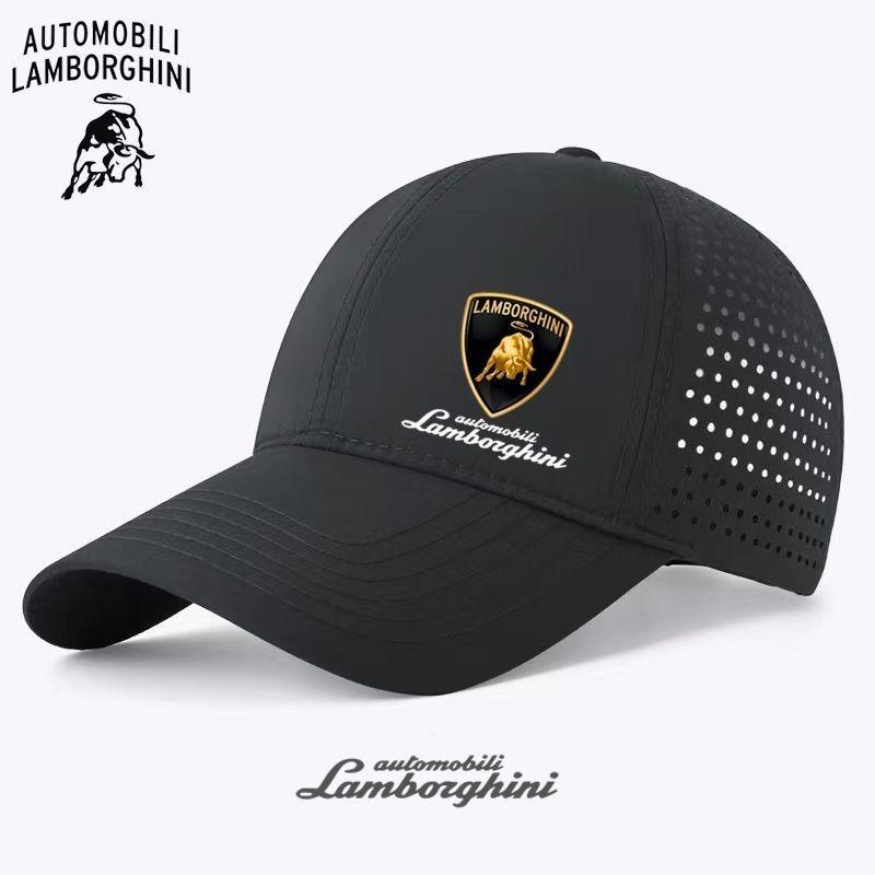 Adjustable Auto Emblems Baseball Cap Outdoor Sports Sun Visor Hat For Lamborghini Urus Huracan Aventador Premium Car Headrest gzhw7