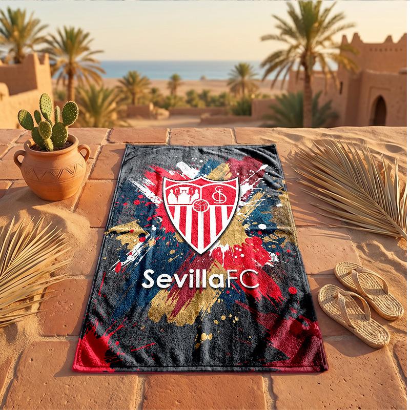Sevilla FC Druck Mikrofaser Strandtuch Schnelltrocknend Saugfähig Großes Handtuch Für Strand Schwimmen Reisen