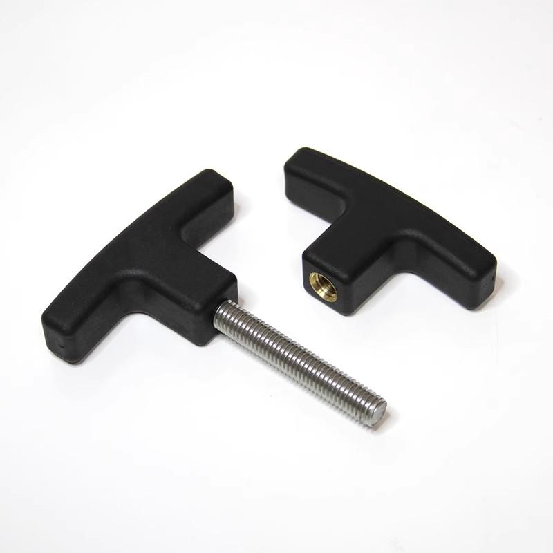 Phenolic Plastic Locking Knobs T Shaped Clamping Wing Knob