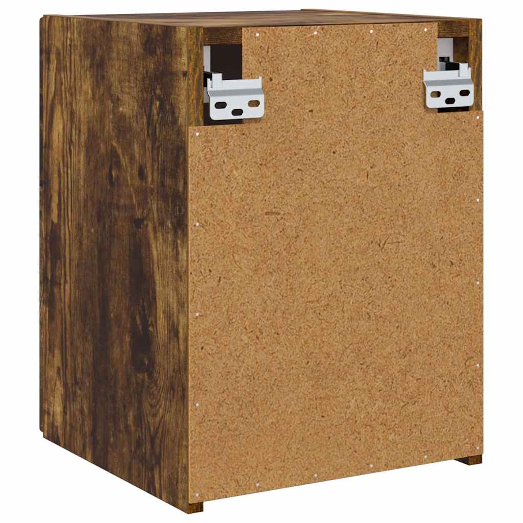 TV Wall Cabinet Smoked Oak 30 x 31 x 40 cm Engineered Wood