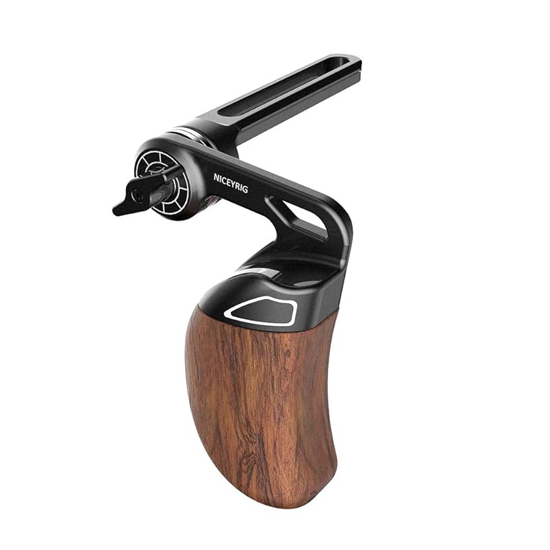 

NICEYRIG NATO side handle wooden camera handle + nut rail ARRI standard rosette adapter With NATO rail Scalability RED DSMC2 / Compatible with small