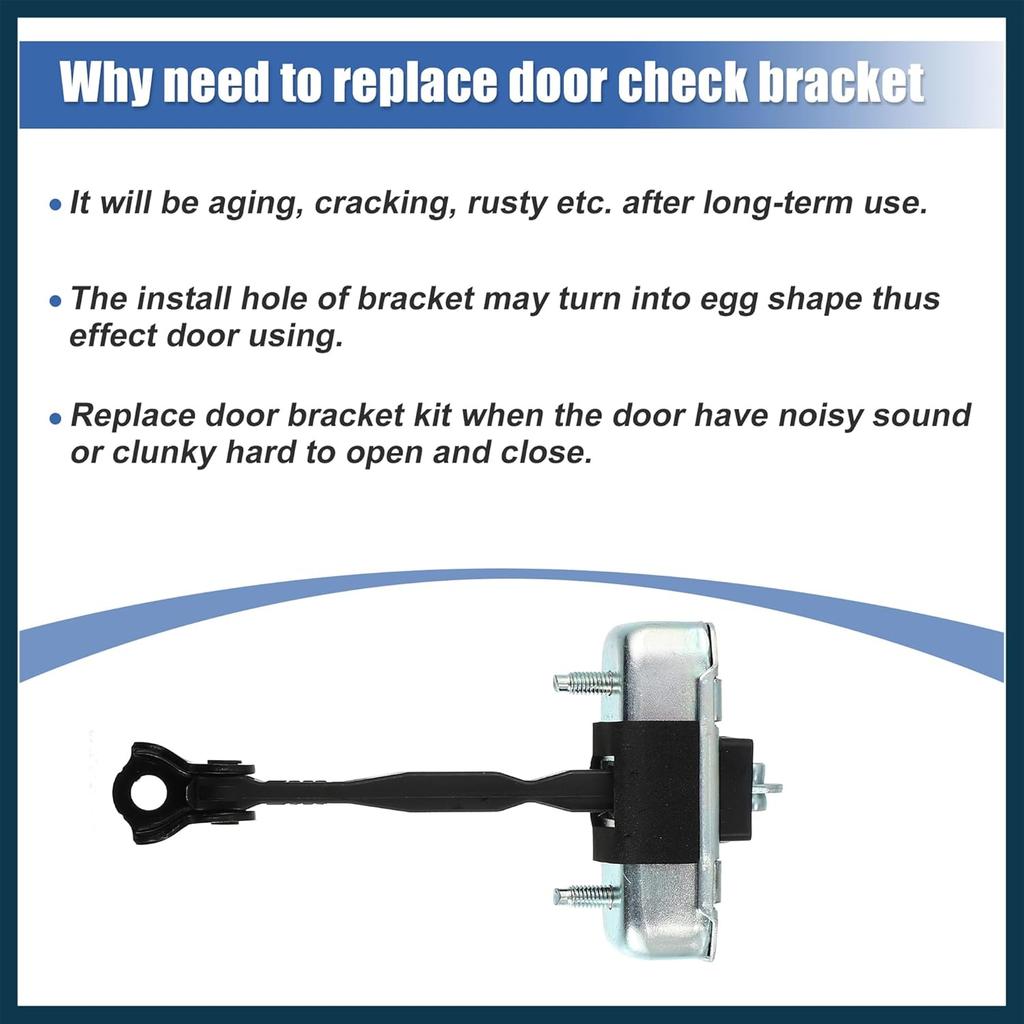 Front Left Door Check Bracket Stop Strap 68620-AE011 for Toyota Sienna 2004-2010 Car Door Check Arm Assembly LH Driver Side Door Check Strap Stopper