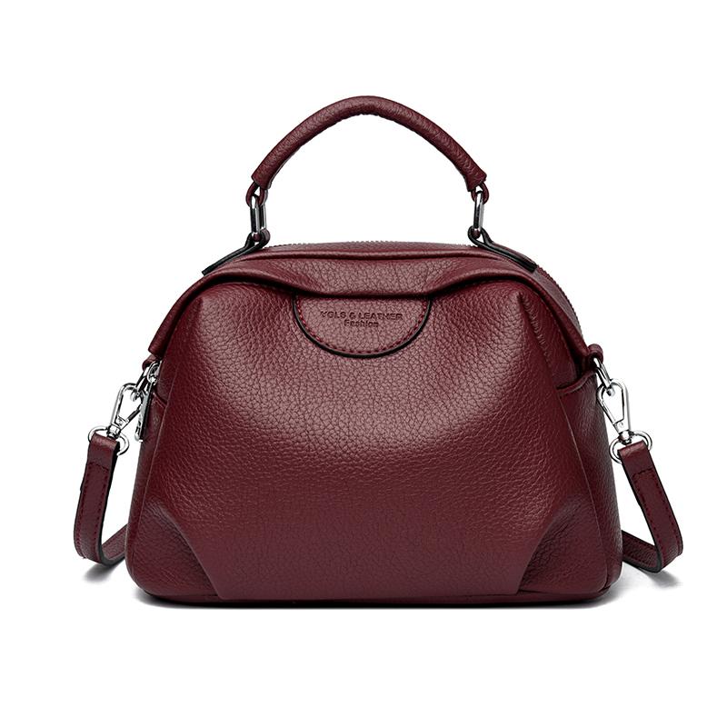 Women's Solid Color Shoulder Bag Luxury Leather Crossbody Bag And Purses Female Fashion Handbag Messenger Commuting Sac A Main