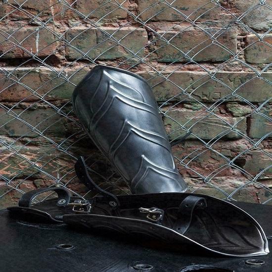 Metal Bracers with Elvin Armour In the Style of the Middle Ages for Lerp Costumes. Holiday Presents Costume for Halloween