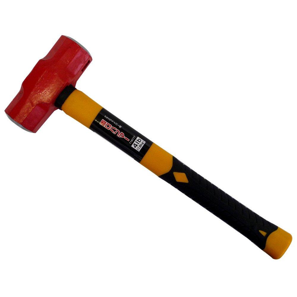 

ARC Double Ended Hammer Fiberglass Handle 4 lbs Red Yellow Black