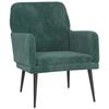 351406 vidaXL Fauteuil Vert foncé 62x79x79 cm Velours