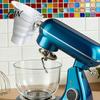 Professional Baking Accessories Flour Funnel And Bowl Cover for Kitchen Aid Mixer, Mess Free Silicone Collapsible Pouring Mixer Shield Attachment,