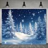 1Pcs Winter Night Sky Pine Decoration Background bedroom Backdrop Decorations For Photo Studio Photo Booth Christmas Party