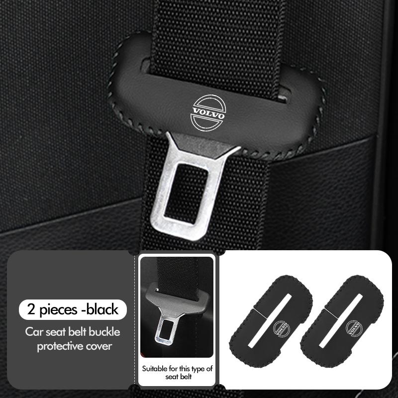 cpbkt6 Car Seat Belt Buckle Protector Anti-Scratch Adjusting Clip For Volvo XC60 XC90 S60 S80 V60 C70 S40 C30 V90 V60 C40 XC40 V70