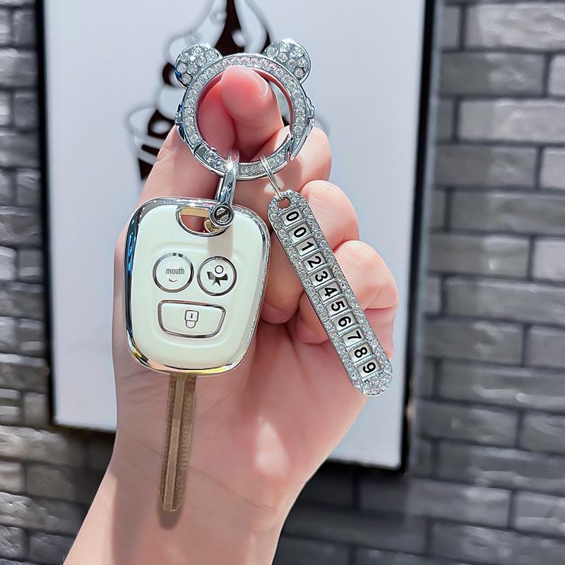 Protective Cover for Original Dongfeng Peugeot Straight Car Key. Suitable for Peugeot 206, 207, 307 Remote Control Keys.