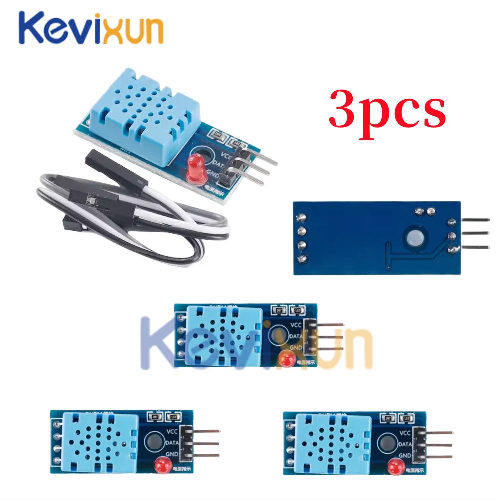 1-10pcs/Smart 3pin KY-015 DHT-11 DHT11 Digital Temperature And Relative Humidity Sensor Module + PCB For Arduino DIY Starter Kit