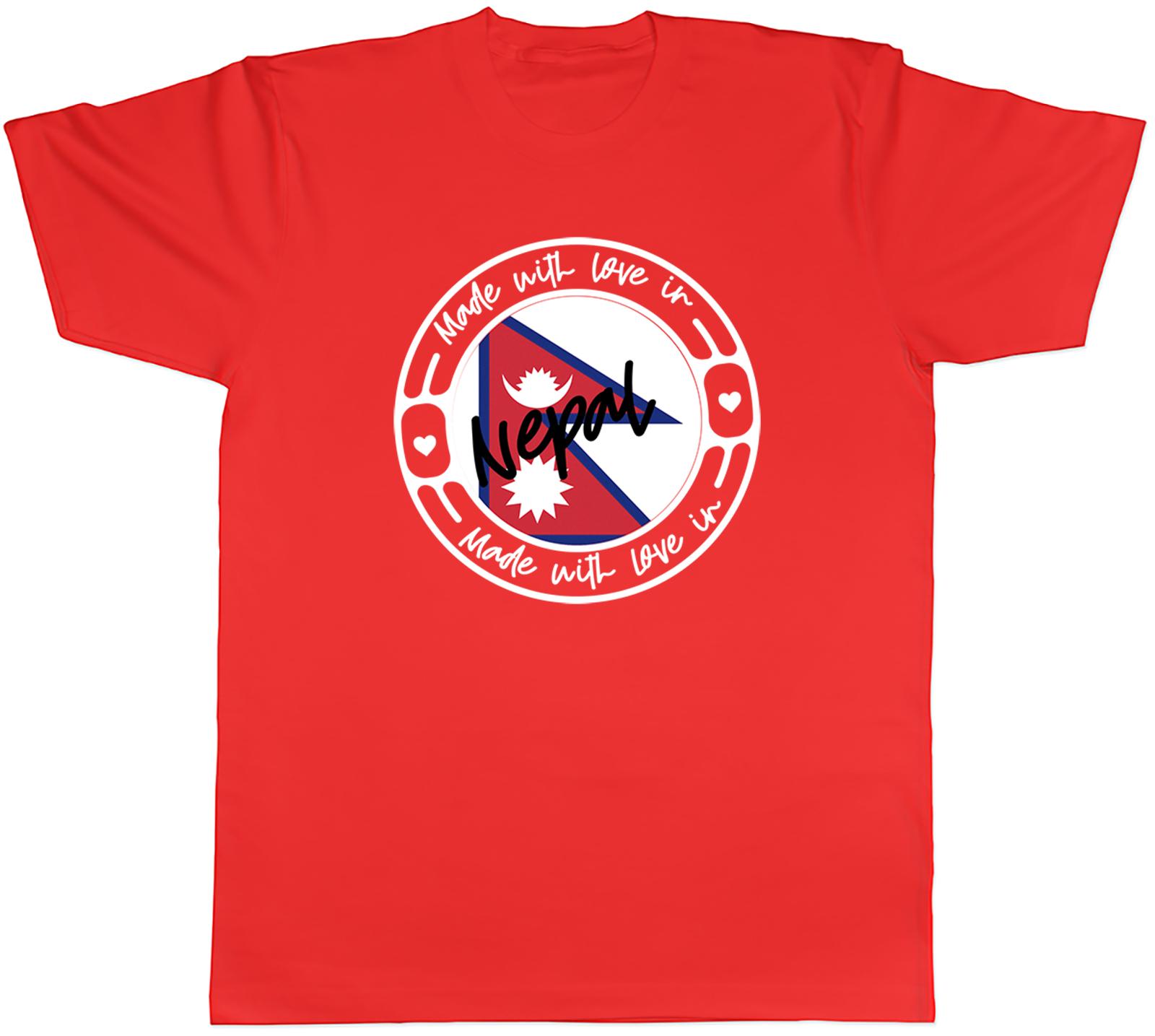 Made With Love In Nepal Country Unisexs Unisex TShirt Tee Gift S