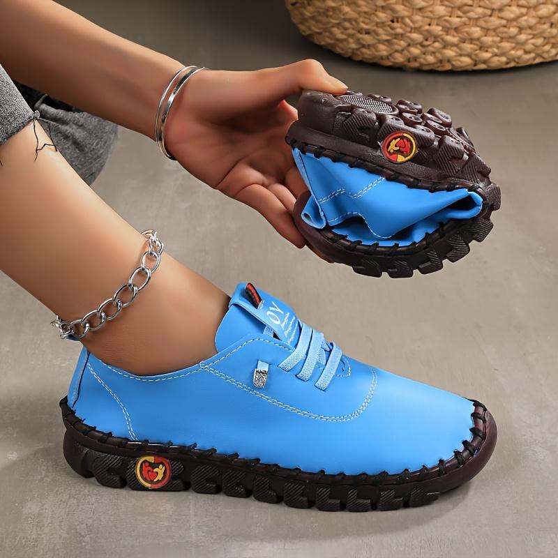 Women'S Casual Low-Top Sneakers - Lightweight Soft Synthetic Cover & PU Sole, Round Toe Slip-On Shoes In Assorted Colors - All-Season Comfort