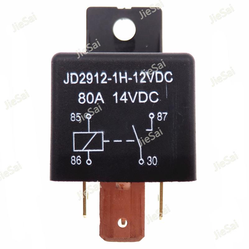 Automotive Relay 80A 12v 24v 48v 60v 4 Pin larger Current Car Relay with Mounting Hole Relays 5