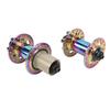 2PCS Bike Hub Aluminum Alloy 32 Holes 120 Click 6 Claw Disc Brake Hub Set with Quick Release Lever for Mountain Bike