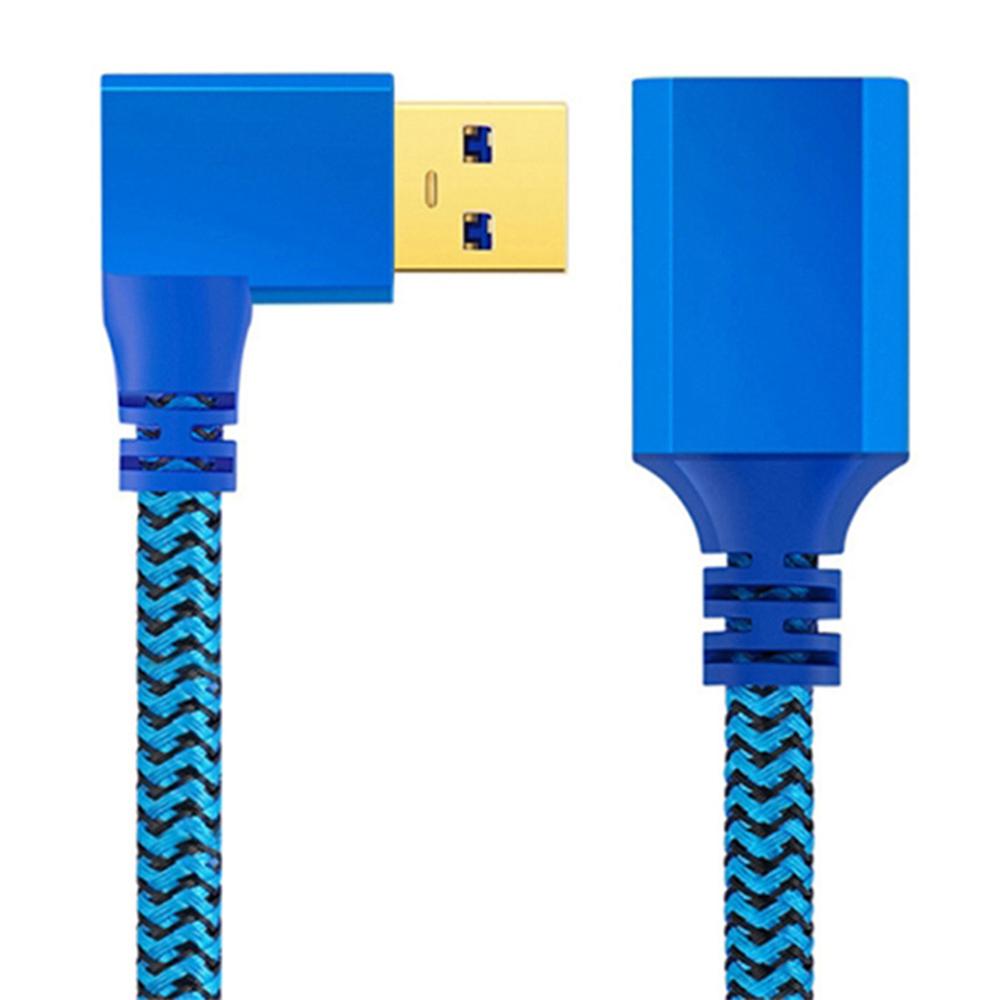 

1m Right Angled USB 3.0 Male to Female High Speed Extension Cable for U Disk/Mouse/Keyboard As Shown A