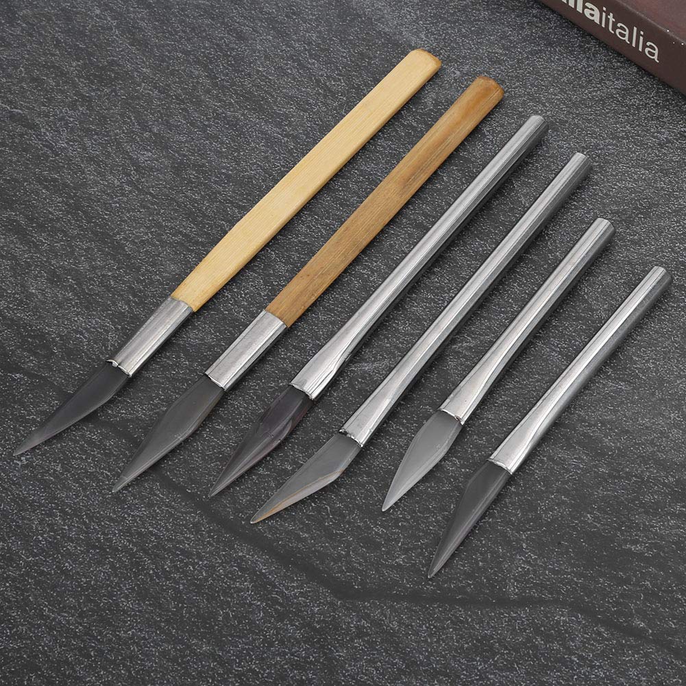 Edged Agate Burnisher, Bezel Closing Agate Burnisher, Convenient Polishing Safe Different Shapes for Gold Platinum Jewelry Sterling Silver
