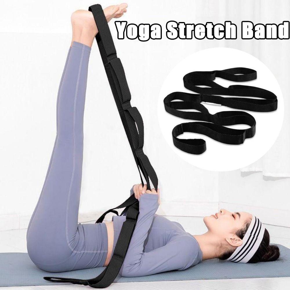 Adjustable Non-Elastic Stretch Straps Breathable Stretch Out Strap with Loops  Gym Exercise