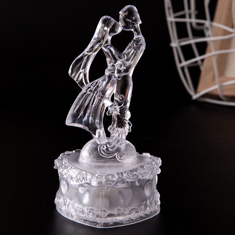 1PC luce notturna per coppia matrimonio nuovo acrilico luminoso regalo per le vacanze