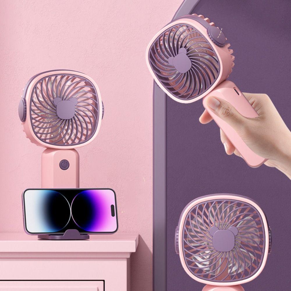 USB Rechargeable Pocket Fan Handheld Desk On Fan New Small Fan  Outdoor Summer