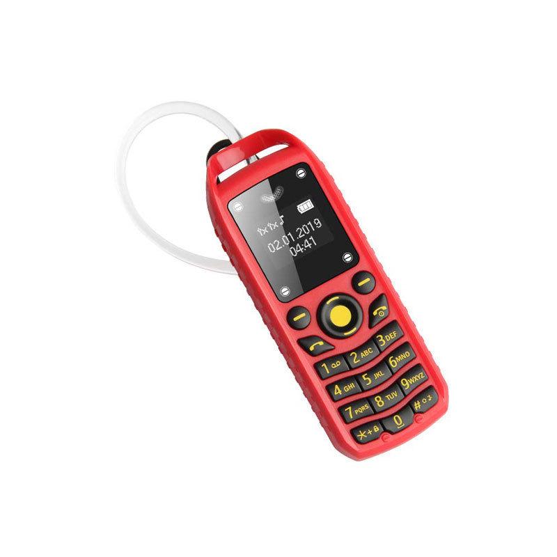 Dual-SIM BM25 Candybar Mini Phone with Ear-Hook Headset, Multi-Language Support