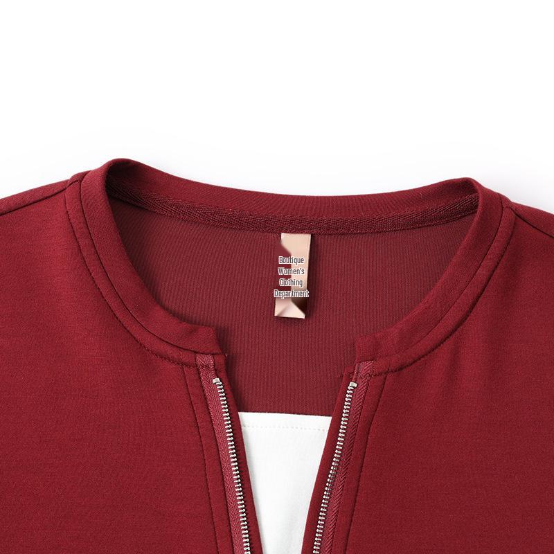 2026 Spring/Autumn Women's Casual Hoodie & Straight-Leg Pants Set for Middle-Aged and Elderly Moms