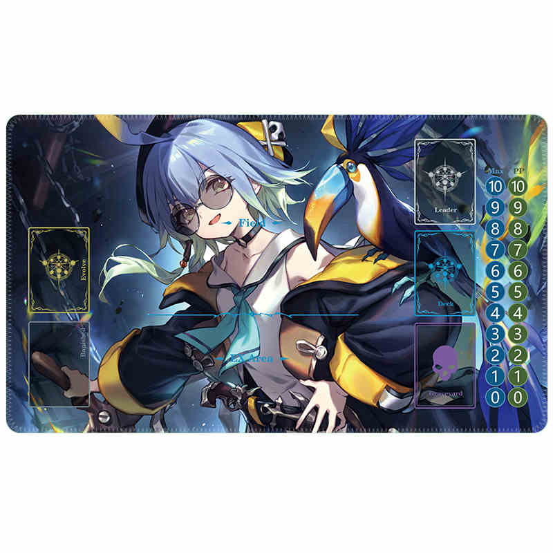 Shadow Verse Board Game Card Mat OPCG PTCG Shadow Verse Nephthys Single Battle Table Pad Anime Card Gift Toy 30x80x0.2cm