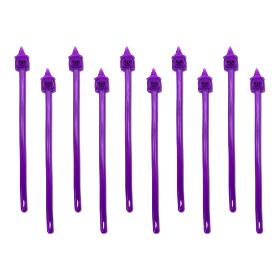 10Pcs Halloween Elastic Rope Sensory Toy Pumpkin Witch Ghost Skull Stretchy Noodle Kids Adults Stress Anxiety Relief TPR String Fidget Toy Party