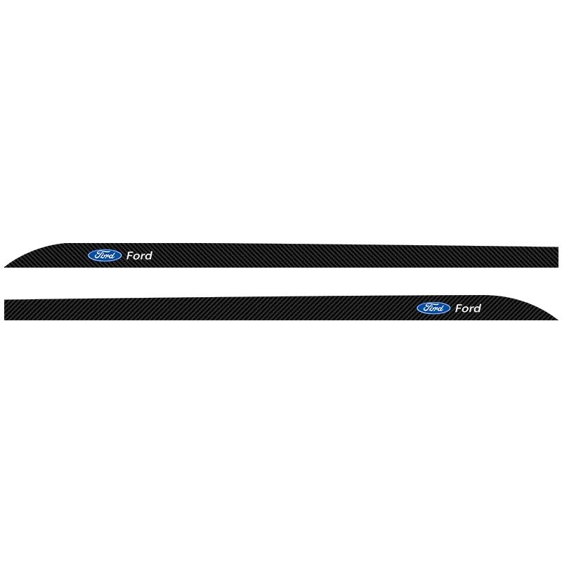 

Car Sticker 2pcs Car Waist Side Skirt Decoration Stickers Carbon Fiber Car Stickers For Ford Focus Mk2 Party Mk3 Ranger Mondeo M