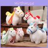 Sunshine Rainbow Pony Plush Toy Keychain With Soft Short Plush For Kids And Teens