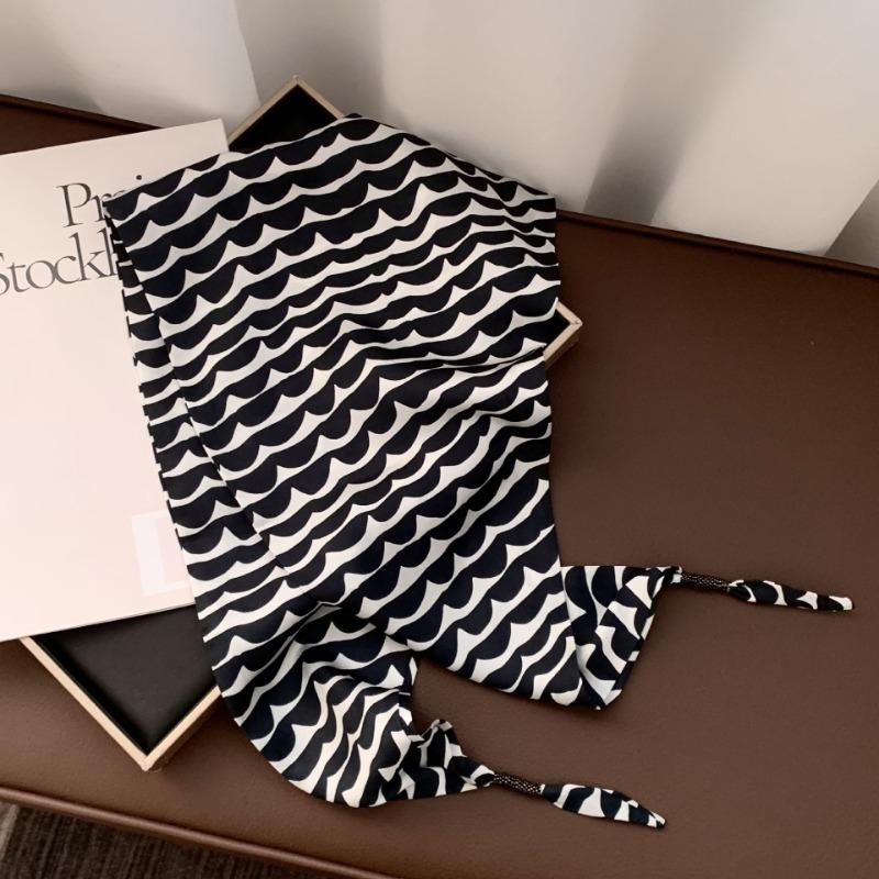 

Треугольный шарф, завязанный на талии, шелковый шарф с новым рисунком «пшеничное ухо» и «цветок кешью», головной платок, обернутый бусинами, маленький шарф-платок.