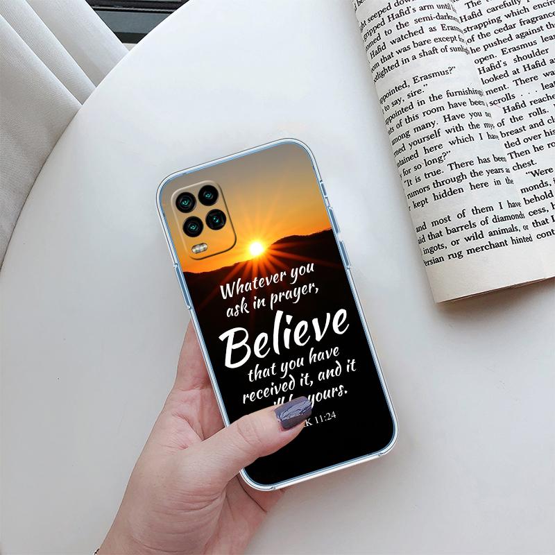 Bible verse Jesus Cross Transparent Phone Case for Motorola Moto Edge 20 30 40 50 S30 Fusion Ultra Pro Neo Lite + G200 G23