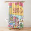 Japan Lucky Fortune Cat Shower Curtain Gold Coin Bathroom Decoration With Hook Polyester Fabric Waterproof Shower Curtain Hooks