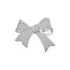 Weiman Brilliant CZ Cubic Zirconia Micro Pave Bow Jewelry Brooches for Wedding and Engagement for Children
