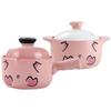 Dashenfang Pink Bubble Ceramic Stew & Soup Pot Set