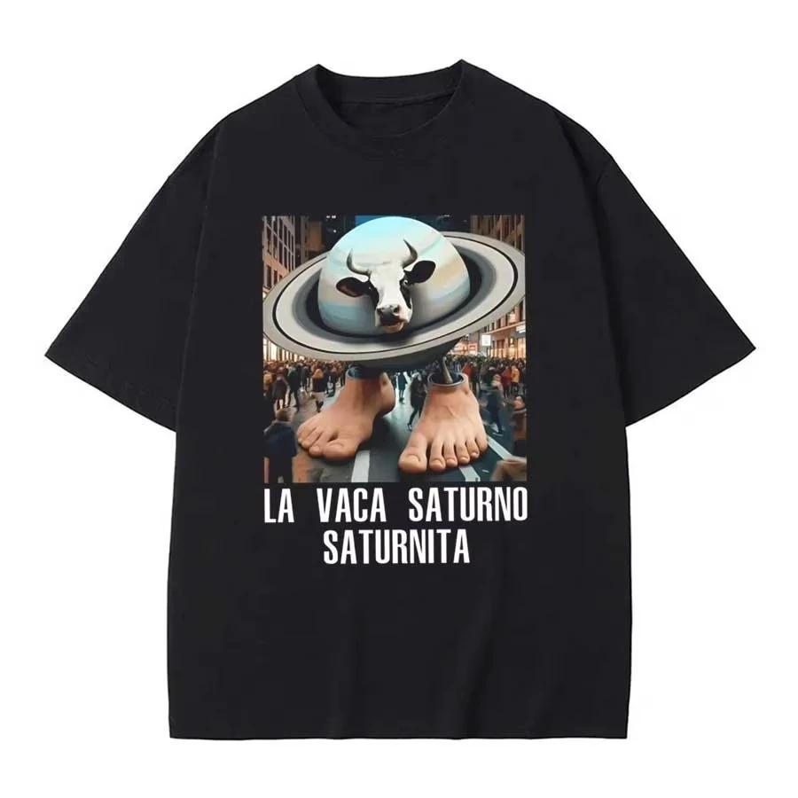 Schafsmilch Saturn Saturn Turm Hemd Comic Italienischer Hirnfäule Meme Millennium T-Shirt Top Damen Hip-Hop Streetstyle Groß