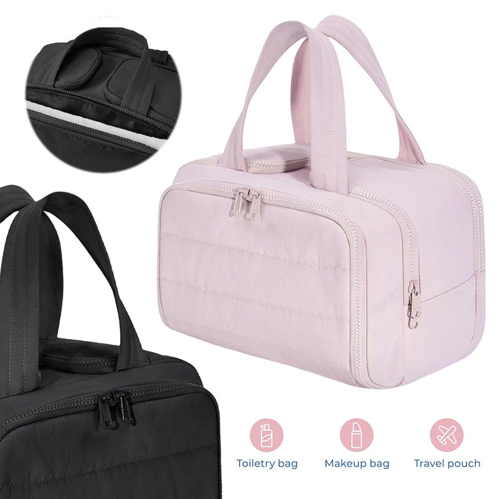Travel Cosmetic Bag Large Portable Storage Bag Lightweight Travel Organizer for Accessories Shampoo