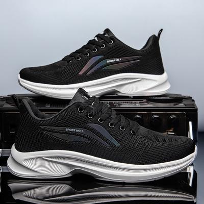 Mesh Herrenschuhe Frühling und Sommer neu dicksohlige dünne Einzelschuhe jung und jung schlicht und bequem Sportschuhe