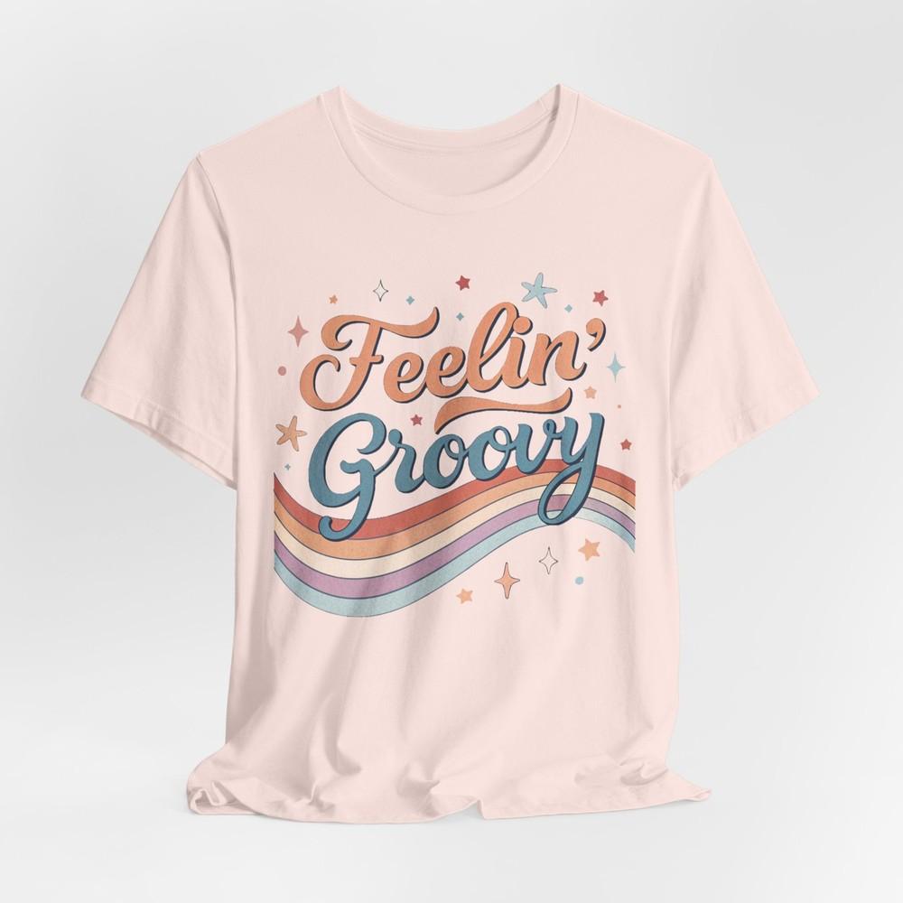 

Groovy Vibes Unisex Tee – Retro 70s Graphic Shirt, Vintage Style Unisex T-Shirt M
