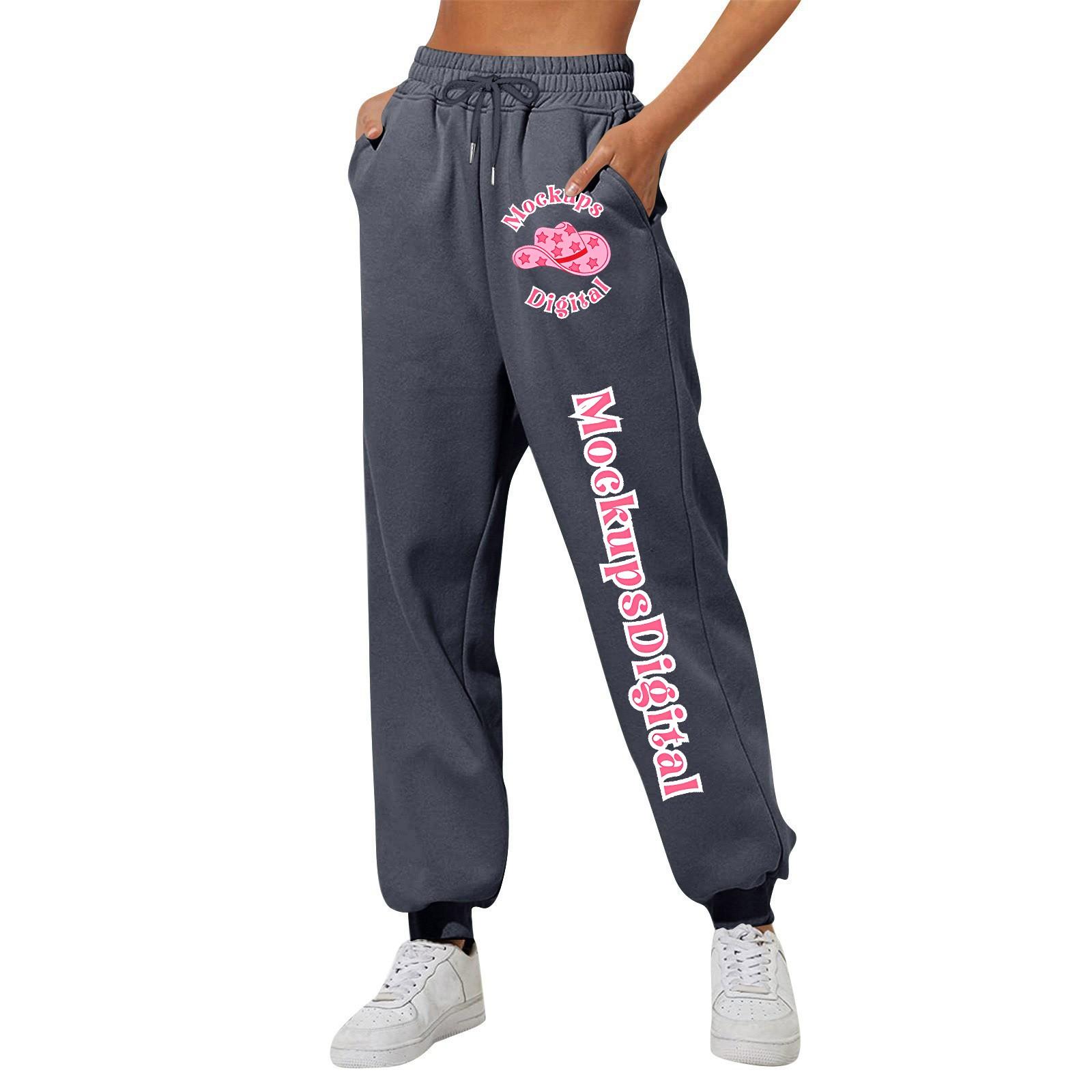 Женские повседневные модные спортивные штаны с мелким принтом повседневные брюки XXXL — фото 6