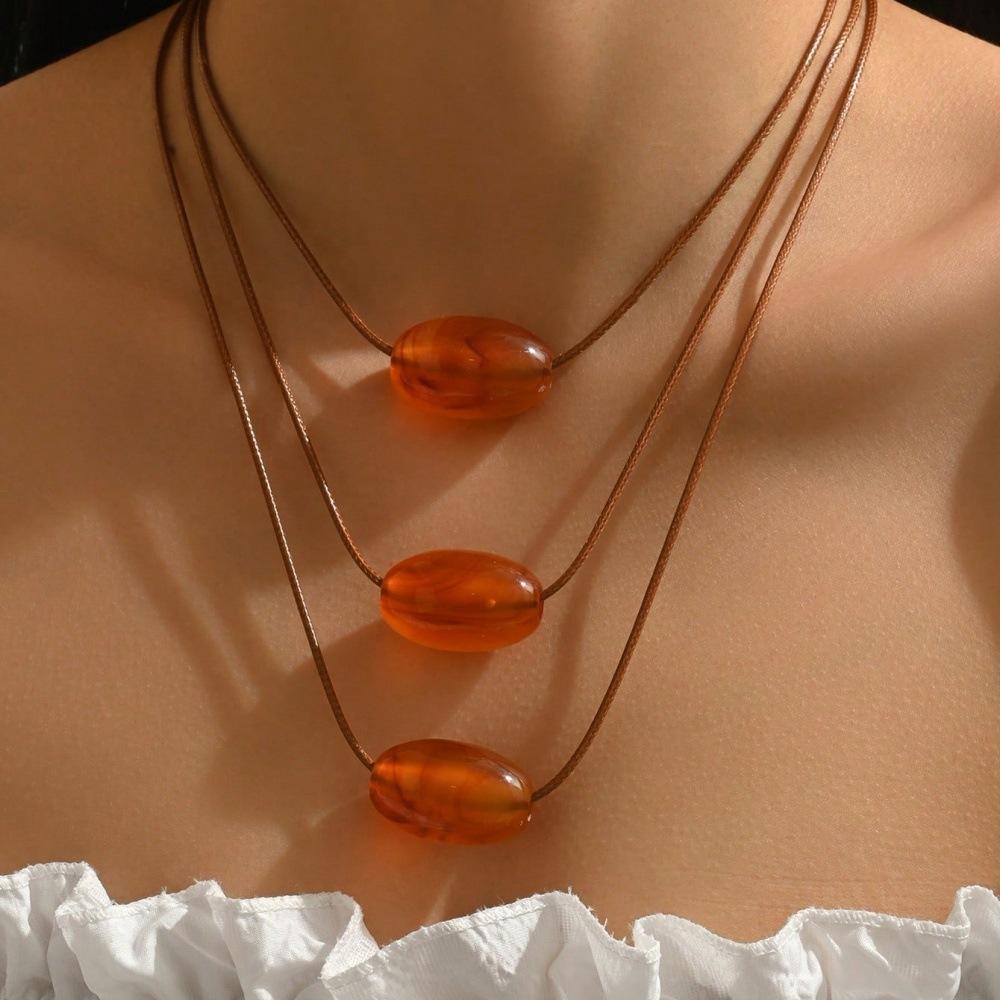 

Модное ожерелье для женских украшений коричневый