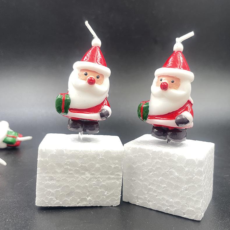Handmade Christmas Decoration Santa Claus Candles Creative Atmosphere Christmas Birthday Candles