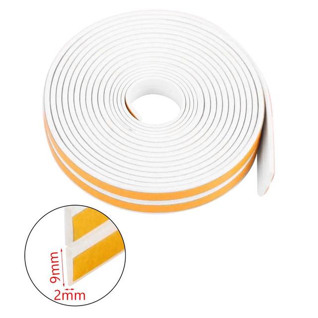 Rubber Foam Window Door Seal Self Adhesive Windproof Tape Door Joint Filler Collision Avoidance Soundproof Sealing Strip