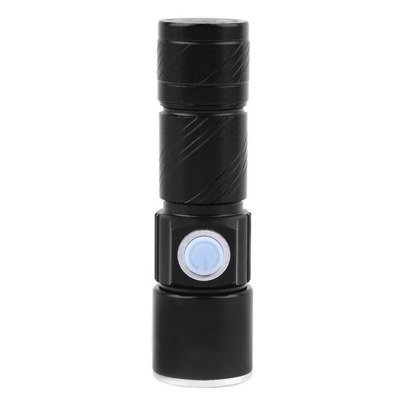 New 1 Pcs 2000LM LED Tactical Rechargeable USB Flashlight Torch Zoom Adjustable UF