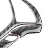 For Infiniti G37 2008-13 G35 07-08 G25 11-12 Q60 14-15 EX25 EX37 2013 Carbon Fiber Car Interior Steering Wheel Panel Cover Trim