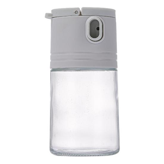 Glass Salt Dispenser Set with 0.5g Portion Control Airtight Seasoning Jars for Low-Sodium Diets 180ml Moisture-Proof Easy-Fill Spice Container