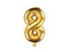 Balon Foliowy Cyfra "8" Złoty 35 Cm
