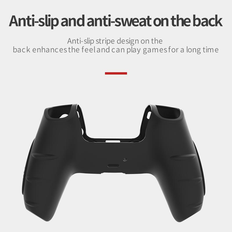 Protective Cover Skin for Playstation 5 Controller Anti-slip Silicone Case for PS5 Gamepad Cover Thumb Grips Sticker Accessories