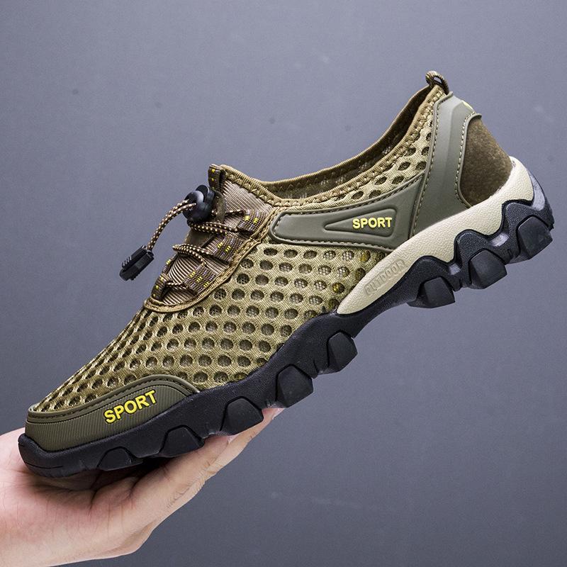 Men's Fashion Wading Shoes Outdoor Sports Shoes Mesh Breathable Casual Beach Men's Shoes